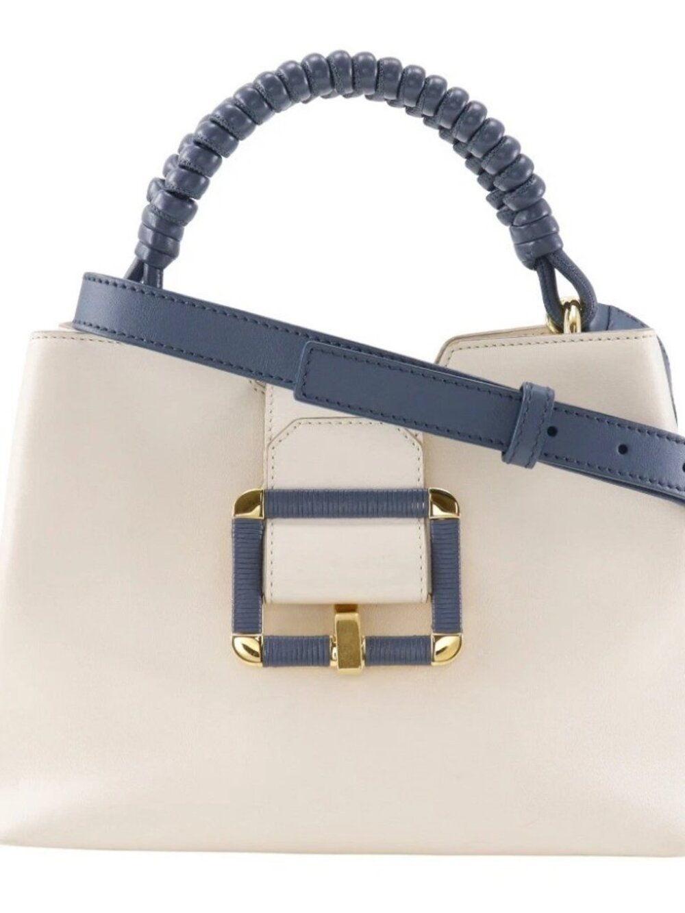 BALLY Janelle Handbag JORAH 2WAYShoulder White / blue leather Women